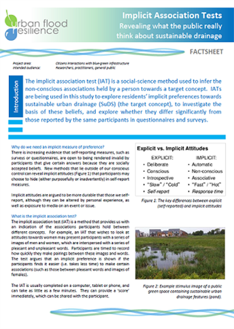 Implicit Association Tests Factsheet (first page)