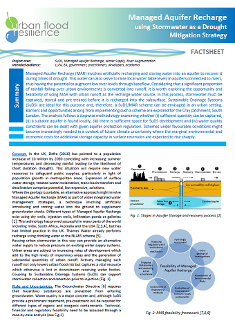 Managed Aquifer Recharge Factsheet first page